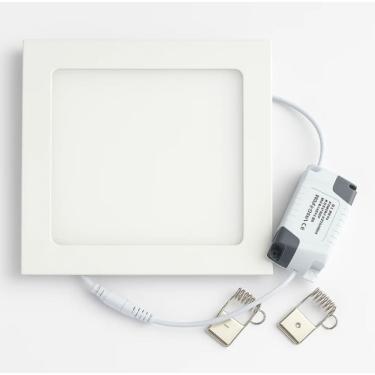 Imagem de Plafon Painel de led quadrado 19cm Bivolt  15W 6500k