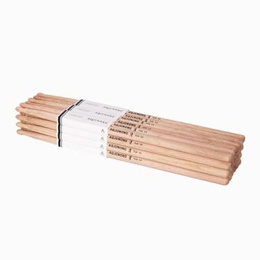Imagem de AQJUNONG Baquetas 5B, baquetas de bateria 5B, 12 pares de baquetas clássicas de madeira de carvalho para crianças e adultos, acessórios profissionais de percussão para instrumentos musicais