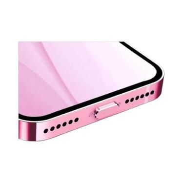 Imagem de Protetor De Porta Lightning Anti Poeira Metálico Para iPhone 14 13 12 