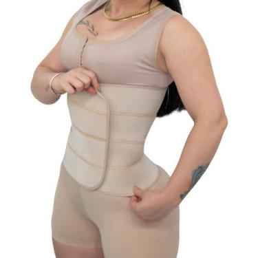 Imagem de Cinta Modeladora Redutora Ajustável - Fanáticos Por Cintas, Bege, P, U