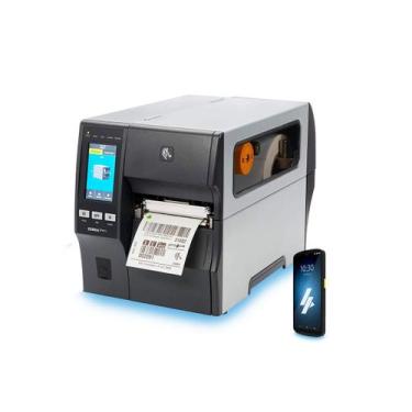 Imagem de Kit Zebra Coletor de Dados Tc15 + Impressora ZT411 