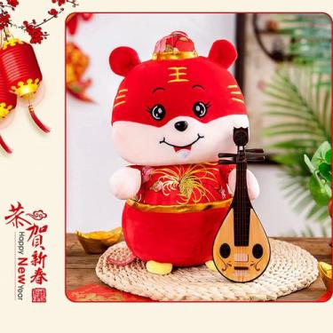 Imagem de Decorações chinesas de Ano Novo 2022, Brinquedo de Tigre Recheado, Mas