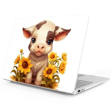 Imagem de Mektron Capa impressa para laptop Microsoft Surface 2025 Windows 11 Copilot+ PC Surface Laptop 33.0 cm capa para tela sensível ao toque serve no modelo 2095, vaca fofa