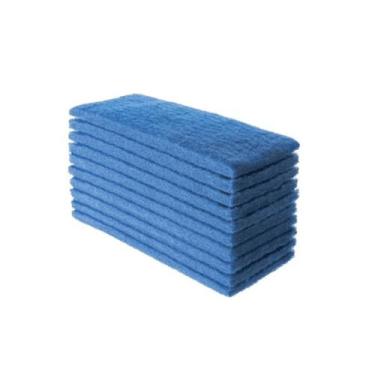 Imagem de Fibra Limpeza Uso Leve 10 Unidades Azul Superpro