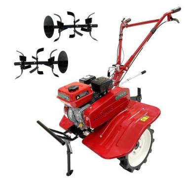Imagem de Motocultivador Tratorito a Gasolina Garthem 7HP 4T Roda 8 Polegadas GM