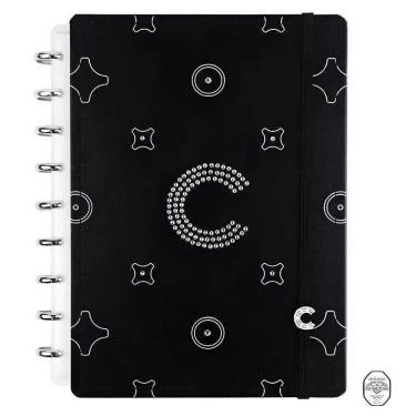 Imagem de Caderno Inteligente Medio Monogram Black Crystals Swarovski