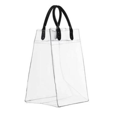 Imagem de Bolsa Pvc Transparente Para Gelo Com Alça De Couro 381