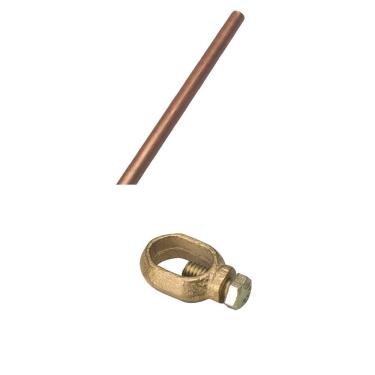 Imagem de Kit 07 Haste Com Conector Aterramento Cerca Eletrica Rural Zebu