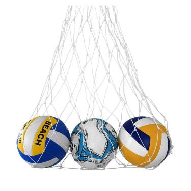 Imagem de Saco para 15 Bolas Futebol Campo 4mm Branco