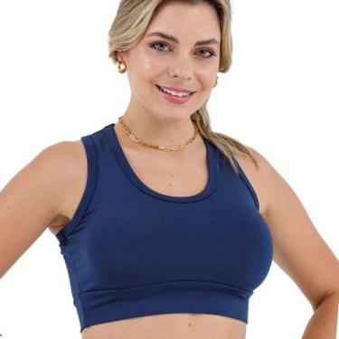 Imagem de Top Feminino Suplex Confort Reforçado Moda Esportiva Básica s/Bojo Sli