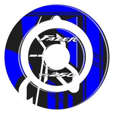 Imagem de Adesivo Tank Pad 250 Compatível para Bocal Resinado de Moto - Cromo Si