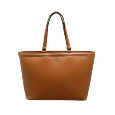 Imagem de Bolsa Tiracolo Feminina Capodarte Marrom, Safiano camel, UN