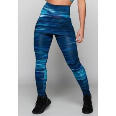 Imagem de Calça Legging Suplex Saia Tapa Bumbum Estampada Cintura Alta Fitness Mvb Modas-Feminino
