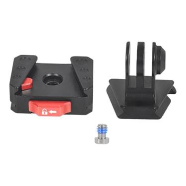 Imagem de AsrMyjcx Grampo de liberação rápida para placa de montagem, câmera digital, equipamento DSLR portátil, suporte estabilizador de liga de alumínio para serviços, Set a