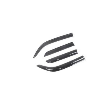 Imagem de GRJQRKHZ Defletor de janela lateral de carro para M&itsubishi Mirage Hatchback 2013-2016 Weathershied viseira de porta vento sol proteção chuva janela lateral defletores de vento