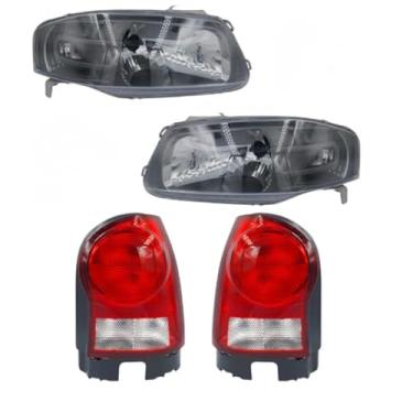 Imagem de Kit Par Farol M.cinza+par Lanterna Gol G4 Rubi 2006 Á 2013