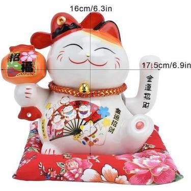 Imagem de Maneki Neko Gato Da Sorte Atrai Dinheiro - Giwish