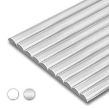 Imagem de Pacote com 10 autoadesivos Tile Edge Trim STICKGOO, cinza, 12 cm