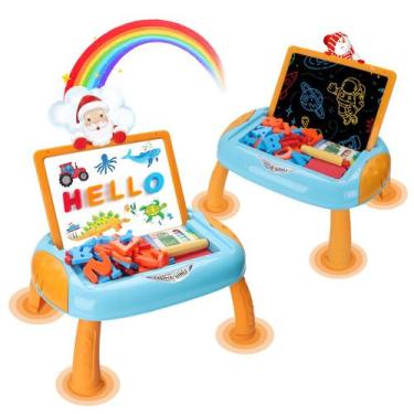 Imagem de Brinquedo MAYESAR para meninos de 1 a 2 anos com letras magnéticas azu