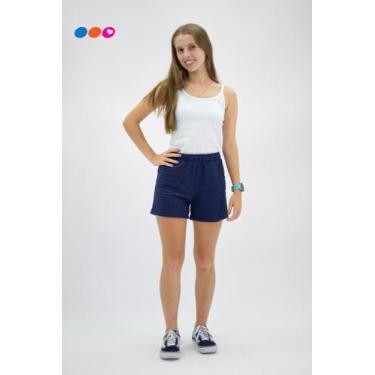 Imagem de Kit 3 Shorts Básicos Infantil Juvenil Listrados Com Bolso Elástico na 