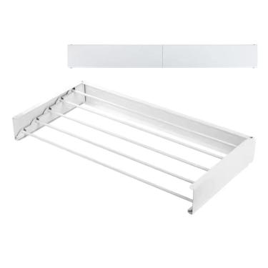 Imagem de Varal De Roupa Mágico Retrátil De Parede Dobrável 60Cm