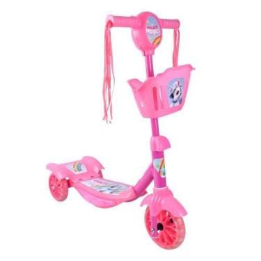 Imagem de Patinete 3 Rodas c/ Cesta Rosa CV192317 - Play&Fun, Unica
