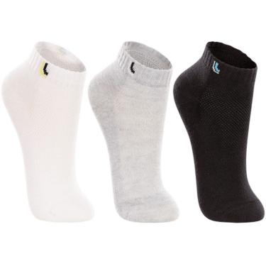 Imagem de Meia Kit 3 Pares Infantil Unissex Casual Dia a Dia Cano Curto em Algodão Lupo 02725-089