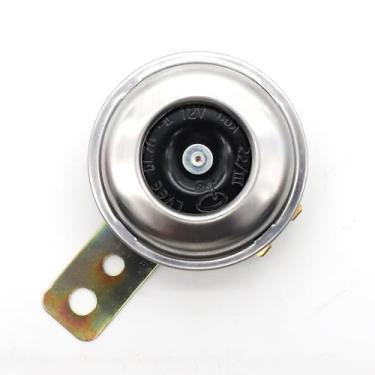Imagem de LVEE Buzina de motocicleta DL70 universal à prova d'água, redonda, alta, 12 V, 1,5 A, 105 db, buzinas elétricas pequenas para motocicleta, quadriciclo, scooter, UTV, bicicleta suja, ebike (preto e