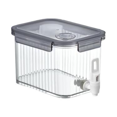 Imagem de Suqueira com Torneira Reservatório 2,5 Litros Dispenser Refresqueira Bebidas Água Sucos Plástico Transparente Geladeira