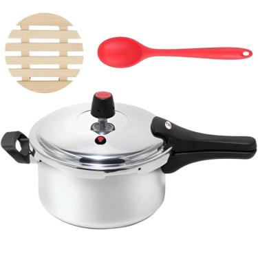 Imagem de Panela De Pressão 3L Fechamento Externo + Descanso + Colher