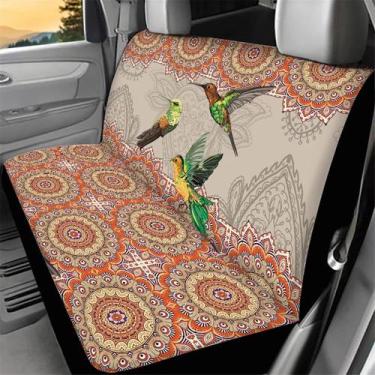 Imagem de Capas de assento de carro WELLFLYHOM Hummingbird para mulheres, ajuste