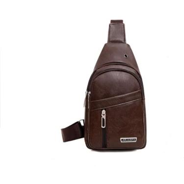 Imagem de Bolsa mensageiro masculina, bolsa transversal, bolsa tiracolo casual, bolsa de ombro moderna, bolsa de cintura, Multicolorido3, Large