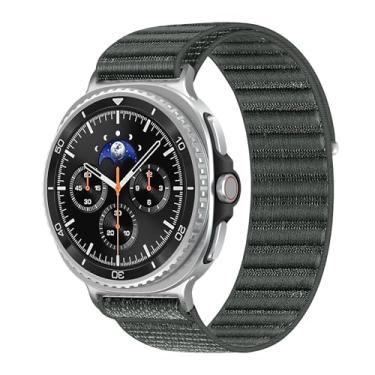 Imagem de Pulseiras elásticas para Samsung Galaxy Watch 8 de 40 mm e 44 mm/Watch 8 Classic 46 mm masculino e feminino, fivela de paraquedas, tecido elástico, pulseira esportiva de nylon para Samsung Watch 8 40