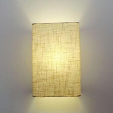 Imagem de Arandela Retangular Retro Md-2029 Cúpula Em Tecido 18x10x30cm Rustico Bege - Bivolt