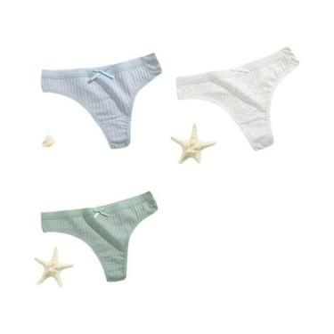 Imagem de Conjunto De Calcinhas De Algodão Macio Para Mulheres, Lingerie Sexy Re