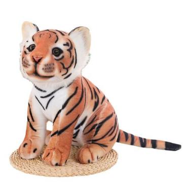 Imagem de Boneca de pelúcia Realistic Tiger 30 cm, desenho animado de pelúcia - 
