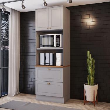 Imagem de Paneleiro Torre Quente 2 Fornos Amy Casa 812 Cinza