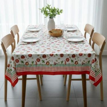 Imagem de Toalha de mesa retangular 8 lugares plástica térmica estampada - UZOO