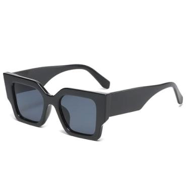 Imagem de Óculos de Sol Feminino Jelly UV400 Masculino Olho de Gato Leopardo para Esportes ao Ar Livre, Corrida e Ciclismo, Preto e Cinza