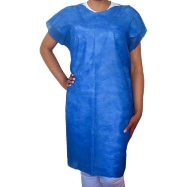 Imagem de Avental TNT Dejamaro sem Manga Descart Azul Marinho Gramatura 30 - uni