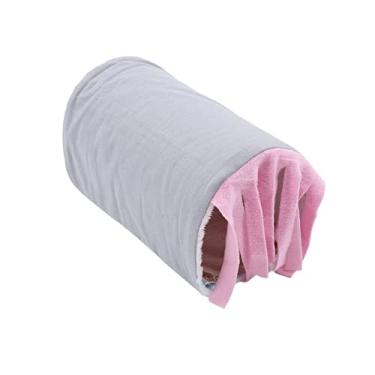 Imagem de Yctze Ninho de Túnel Com Borla para Animais Pequenos - Casa de Tubo de Esconderijo Removível para Hamster, Cobaia, Coelho (Cinza e Pó)