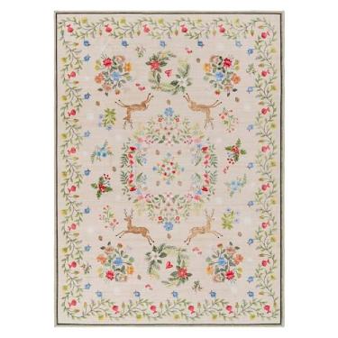 Imagem de Gertmenian Tapete de área com estampa de cristal para uso interno - 7,5 x 12,7 cm, pequeno, durável, fácil de limpar e não derramar, ideal para áreas de alto tráfego na sala de estar, quarto, entrada