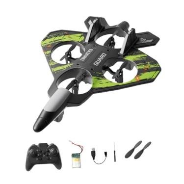 Imagem de menolana Avião RC com Luzes LED Drones a Quedas Espuma Controle Remoto Avião RC de Caça para Meninos de 8 a 12 anos e Meninas de 12 16 anos, Verde 18 Minutos