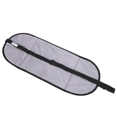 Imagem de Yunseity Rede para Pés de Avião, Descanso para Pés Portátil Ajustável para Voos de Longa Distância ou Trabalho de Mesa, Cabide de Viagem de Nylon Macio para Maior Conforto e Suporte (Cinza)