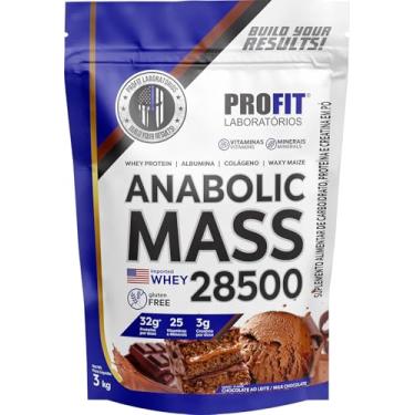 Imagem de Anabolic Mass Protein 3kg+ Creatina 150g+ Bcaa 120cap Profit (chocolate)