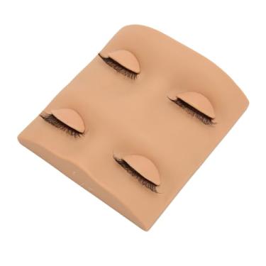 Imagem de Zhjvihx Cabeça de Manequim de Cílio, Manequim de Delóias Leves Facilitadas para Maquiagem (Marrom claro)