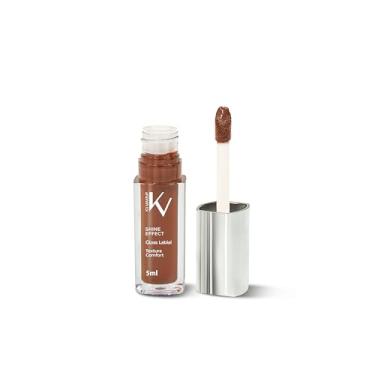 Imagem de KV Makeup Gloss Labial Shine Effect, Textura Comfort, Chocolate & Crusch, 5ml