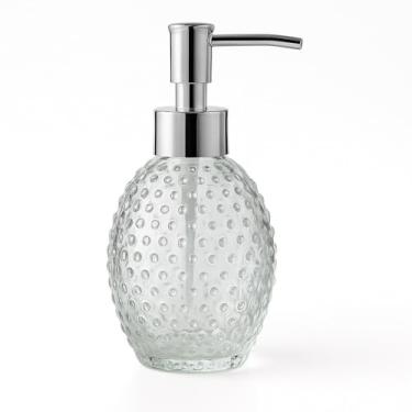 Imagem de Porta Sabonete Líquido em Vidro, 390ml, sofisticado, simples (Esfera)