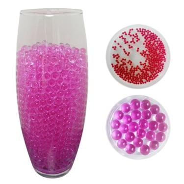 Imagem de Bolinhas De Gel Cresce Na Água Decoração Vaso Plantas 10.000 (Rosa)