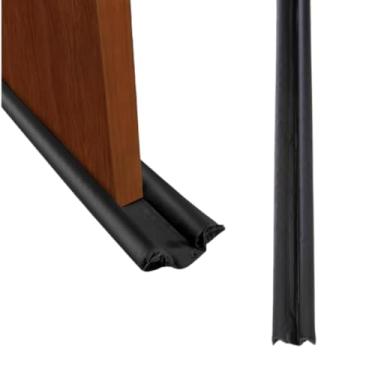 Imagem de Protetor Veda Porta Duplo 80 cm Contra Bichos Previne Insetos Veda Fresta Bloqueia Poeira Isolamento Térmico e Acústico Tecido Premium Vedação de Ar Protetor de Portas para Casa